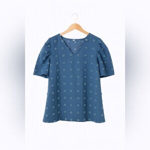 Elegant Blue Women's Top